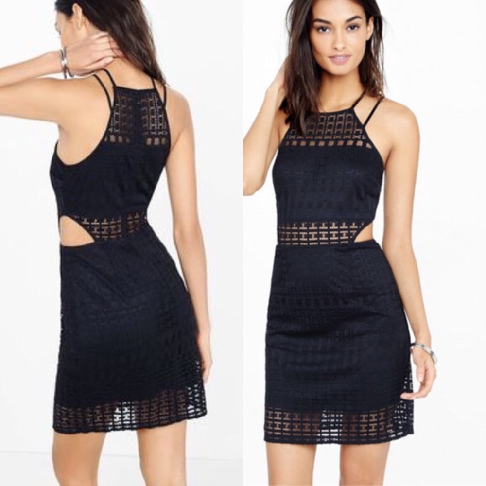 Express Geo Lace Cutout Sheath dress size 0
